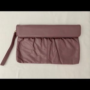 Mauve clutch handbag RETRO style 90's